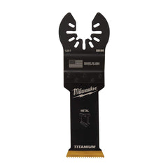 Milwaukee Tool - Rotary & Multi-Tool Accessories; Accessory Type: Multi-Material Blade ; For Use With: Multi-Tools ; Includes: 1-1/8" TITANIUM BI-METAL METAL BLADE ; Maximum RPM: 0.000 ; Color: Silver ; Tooth Style: End Cut - Exact Tool & Supply