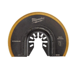 Milwaukee Tool - Rotary & Multi-Tool Accessories; Accessory Type: Blade ; For Use With: Multi-Tools ; Includes: 3-1/2" TITANIUM BI-METAL SEGMENTED BLADE ; Maximum RPM: 0.000 ; Tooth Style: End Cut ; Head Diameter (Inch): 3-1/2 - Exact Tool & Supply