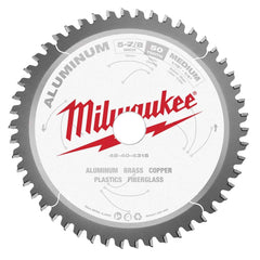 Milwaukee Tool - Wet & Dry-Cut Saw Blades; Blade Diameter (Inch): 5-7/8 ; Blade Material: Carbide-Tipped ; Arbor Style: Standard Round ; Arbor Hole Diameter (mm): 20.00 ; Application: Non-Ferrous Metal Cutting ; Number of Teeth: 50 - Exact Tool & Supply