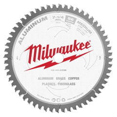 Milwaukee Tool - Wet & Dry-Cut Saw Blades; Blade Diameter (Inch): 7-1/4 ; Blade Material: Carbide-Tipped ; Arbor Style: Standard Round ; Arbor Hole Diameter (Inch): 5/8 ; Arbor Hole Diameter (Decimal Inch): 5/8 ; Application: Non-Ferrous Metal Cutting - Exact Tool & Supply
