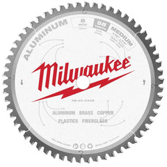 Milwaukee Tool - Wet & Dry-Cut Saw Blades; Blade Diameter (Inch): 8 ; Blade Material: Carbide-Tipped ; Arbor Style: Standard Round ; Arbor Hole Diameter (Inch): 5/8 ; Arbor Hole Diameter (Decimal Inch): 5/8 ; Application: Non-Ferrous Metal Cutting - Exact Tool & Supply