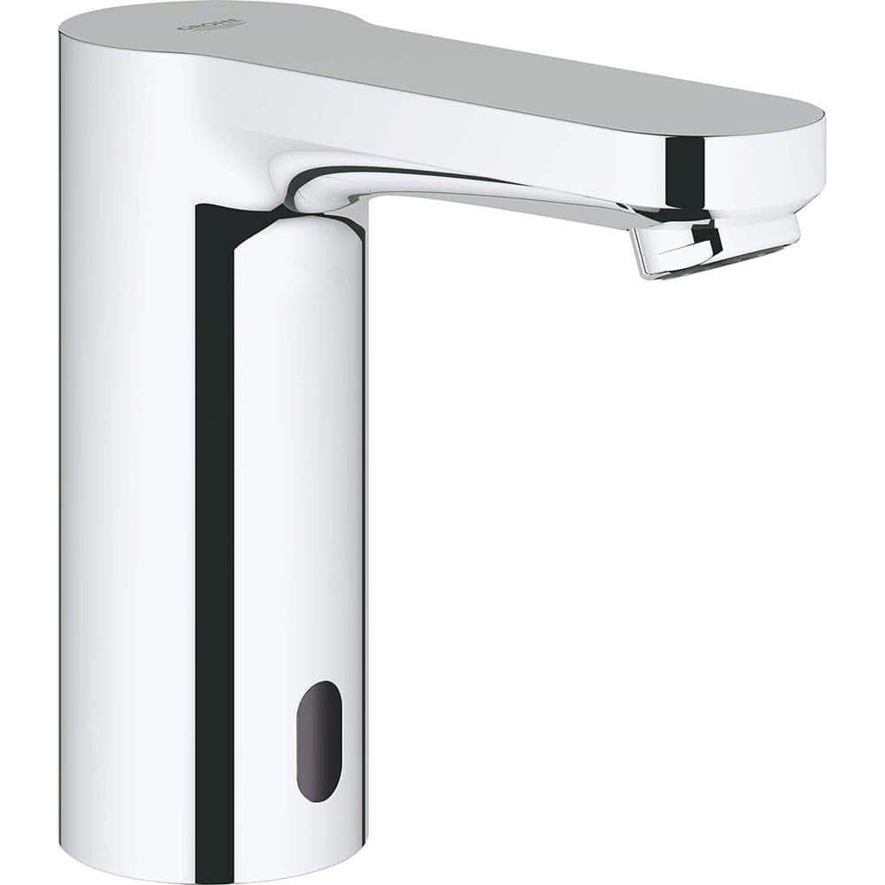 Grohe - Electronic & Sensor Faucets; Type: Sensor ; Style: Modern; Contemporary ; Type of Power: Lithium Battery Backup ; Spout Type: Low Arc ; Mounting Centers: Single Hole (Inch); Finish/Coating: Polished Chrome - Exact Tool & Supply