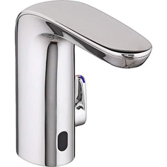 American Standard - Electronic & Sensor Faucets; Type: Sensor ; Style: Modern; Contemporary ; Type of Power: Battery ; Spout Type: Low Arc ; Mounting Centers: Single Hole (Inch); Finish/Coating: Polished Chrome - Exact Tool & Supply