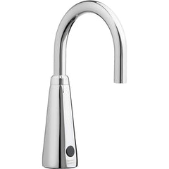 American Standard - Electronic & Sensor Faucets; Type: Sensor ; Style: Modern; Contemporary ; Type of Power: DC ; Spout Type: High Arc ; Mounting Centers: Single Hole (Inch); Finish/Coating: Polished Chrome - Exact Tool & Supply