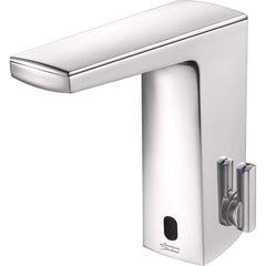 American Standard - Electronic & Sensor Faucets; Type: Sensor ; Style: Modern; Contemporary ; Type of Power: Battery ; Spout Type: Low Arc ; Mounting Centers: Single Hole (Inch); Finish/Coating: Polished Chrome - Exact Tool & Supply