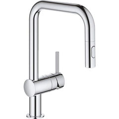 Grohe - Kitchen & Bar Faucets; Type: Pull Down ; Style: Contemporary; Modern; Transitional ; Mount: Deck ; Design: One Handle ; Handle Type: Lever ; Spout Type: High Arc - Exact Tool & Supply