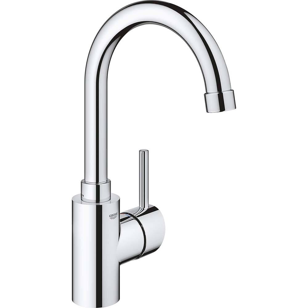 Grohe - Kitchen & Bar Faucets; Type: Bar Faucet ; Style: Contemporary; Modern; Transitional ; Mount: Deck ; Design: One Handle ; Handle Type: Lever ; Spout Type: High Arc - Exact Tool & Supply