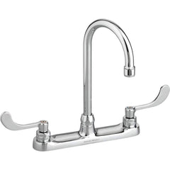 American Standard - Kitchen & Bar Faucets; Type: Gooseneck ; Style: Contemporary; Modern; Transitional ; Mount: Deck ; Design: Two Handle ; Handle Type: Lever ; Spout Type: Gooseneck - Exact Tool & Supply