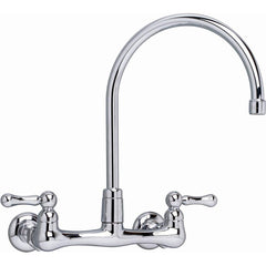 American Standard - Kitchen & Bar Faucets; Type: Gooseneck ; Style: Contemporary; Modern; Transitional ; Mount: Wallmount ; Design: Two Handle ; Handle Type: Lever ; Spout Type: Gooseneck - Exact Tool & Supply