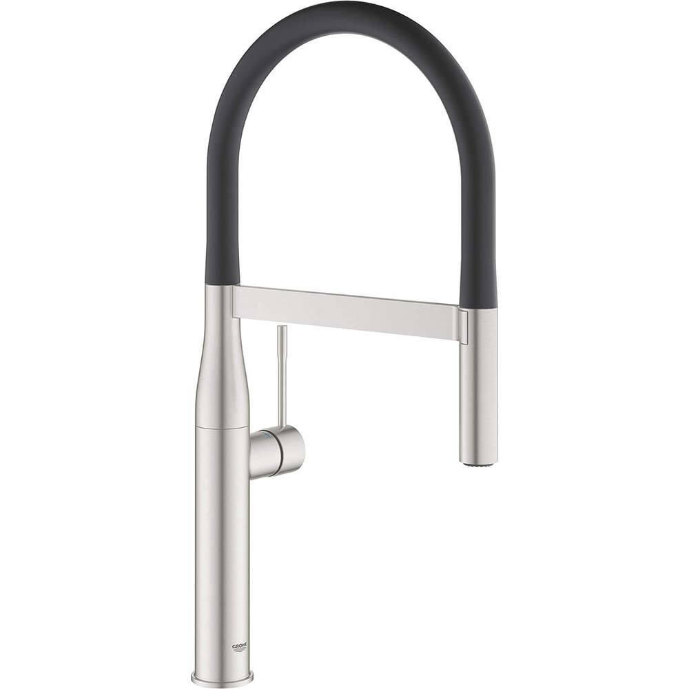 Grohe - Kitchen & Bar Faucets; Type: Pull Down ; Style: Contemporary; Modern; Transitional ; Mount: Deck ; Design: One Handle ; Handle Type: Lever ; Spout Type: High Arc - Exact Tool & Supply
