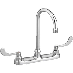 American Standard - Kitchen & Bar Faucets; Type: Gooseneck ; Style: Contemporary; Modern; Transitional ; Mount: Deck ; Design: Two Handle ; Handle Type: Lever ; Spout Type: Gooseneck - Exact Tool & Supply