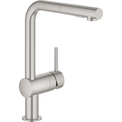 Grohe - Kitchen & Bar Faucets; Type: Pull Out ; Style: Contemporary; Modern; Transitional ; Mount: Deck ; Design: One Handle ; Handle Type: Lever ; Spout Type: Pullout - Exact Tool & Supply