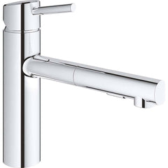Grohe - Kitchen & Bar Faucets; Type: Pull Out ; Style: Contemporary; Modern; Transitional ; Mount: Deck ; Design: One Handle ; Handle Type: Lever ; Spout Type: Pullout - Exact Tool & Supply