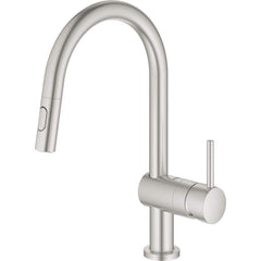 Grohe - Kitchen & Bar Faucets; Type: Pull Down ; Style: Contemporary; Modern; Transitional ; Mount: Deck ; Design: One Handle ; Handle Type: Lever ; Spout Type: High Arc - Exact Tool & Supply