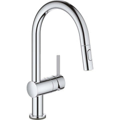 Grohe - Kitchen & Bar Faucets; Type: Pull Down ; Style: Contemporary; Modern; Transitional ; Mount: Deck ; Design: One Handle ; Handle Type: Lever ; Spout Type: High Arc - Exact Tool & Supply