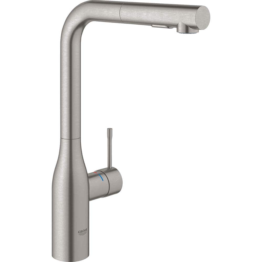 Grohe - Kitchen & Bar Faucets; Type: Pull Out ; Style: Contemporary; Modern; Transitional ; Mount: Deck ; Design: One Handle ; Handle Type: Lever ; Spout Type: Pullout - Exact Tool & Supply