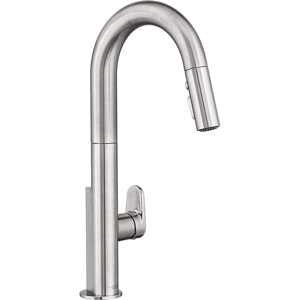 American Standard - Kitchen & Bar Faucets; Type: Pull Down ; Style: Contemporary; Modern; Transitional ; Mount: Deck ; Design: One Handle ; Handle Type: Lever ; Spout Type: High Arc - Exact Tool & Supply