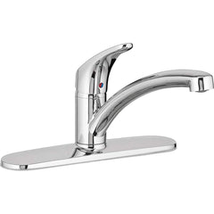 American Standard - Kitchen & Bar Faucets; Type: Kitchen Faucet ; Style: Transitional ; Mount: Deck ; Design: One Handle ; Handle Type: Lever ; Spout Type: Straight - Exact Tool & Supply
