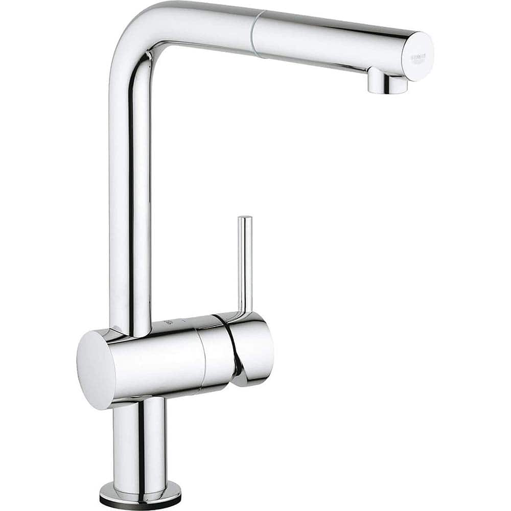 Grohe - Kitchen & Bar Faucets; Type: Pull Out ; Style: Contemporary; Modern; Transitional ; Mount: Deck ; Design: One Handle ; Handle Type: Lever ; Spout Type: Pullout - Exact Tool & Supply