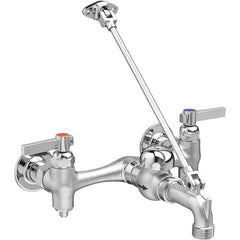 American Standard - Industrial & Laundry Faucets; Type: Utility Faucet ; Style: Transitional ; Design: Two Handle ; Handle Type: Lever ; Spout Type: Straight ; Mounting Centers: 8 (Inch) - Exact Tool & Supply