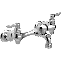 American Standard - Industrial & Laundry Faucets; Type: Utility Faucet ; Style: Transitional ; Design: Two Handle ; Handle Type: Lever ; Spout Type: Straight ; Mounting Centers: 8 (Inch) - Exact Tool & Supply