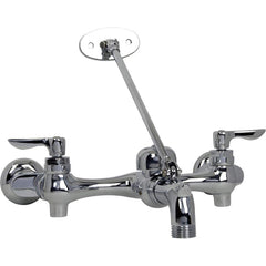 American Standard - Industrial & Laundry Faucets; Type: Utility Faucet ; Style: Transitional ; Design: Two Handle ; Handle Type: Lever ; Spout Type: Straight ; Mounting Centers: 8 (Inch) - Exact Tool & Supply