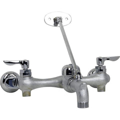 American Standard - Industrial & Laundry Faucets; Type: Utility Faucet ; Style: Transitional ; Design: Two Handle ; Handle Type: Lever ; Spout Type: Straight ; Mounting Centers: 8 (Inch) - Exact Tool & Supply