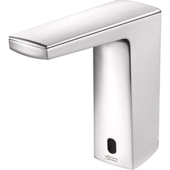 American Standard - Electronic & Sensor Faucets; Type: Sensor ; Style: Modern; Contemporary ; Type of Power: Battery ; Spout Type: Low Arc ; Mounting Centers: Single Hole (Inch); Finish/Coating: Polished Chrome - Exact Tool & Supply