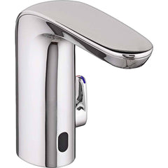 American Standard - Electronic & Sensor Faucets; Type: Sensor ; Style: Modern; Contemporary ; Type of Power: DC ; Spout Type: Low Arc ; Mounting Centers: Single Hole (Inch); Finish/Coating: Polished Chrome - Exact Tool & Supply