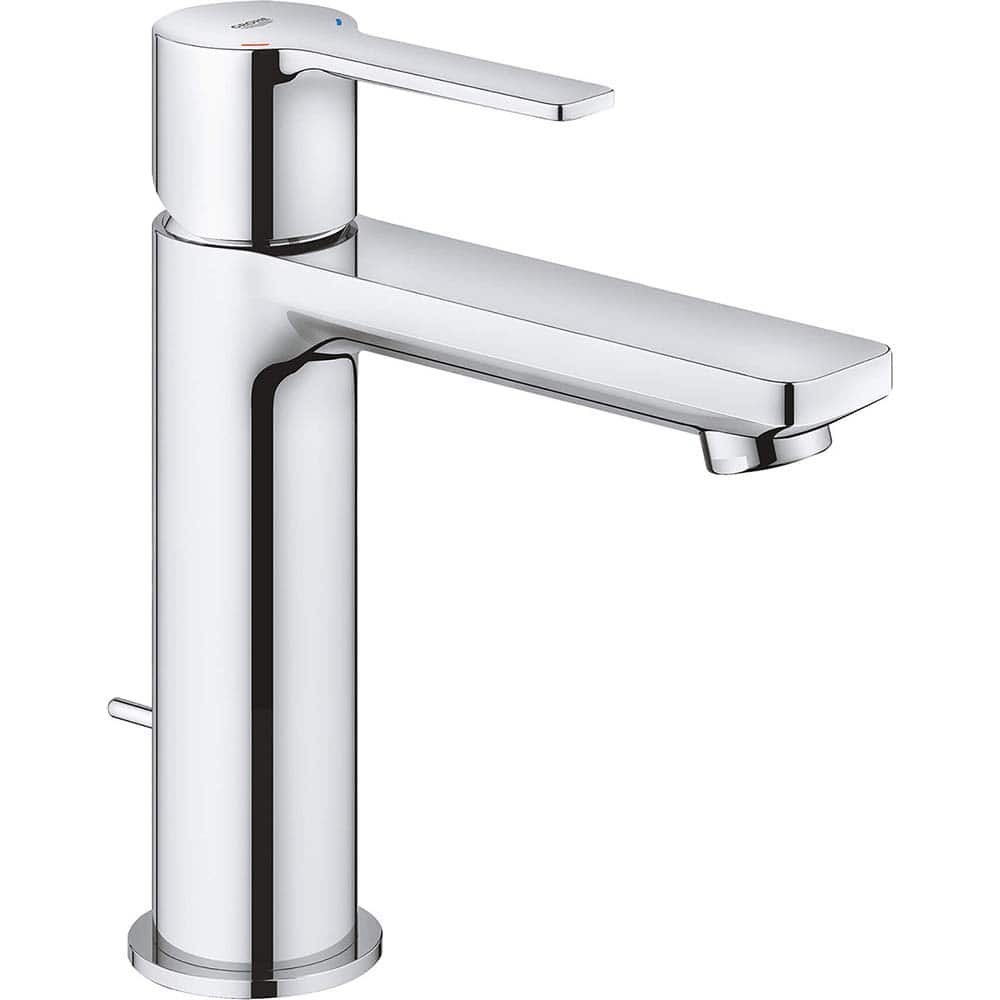 Grohe - Lavatory Faucets; Type: Deck Mount ; Spout Type: High Arc ; Design: Lever ; Handle Type: Lever ; Mounting Centers: Single Hole (Inch); Drain Type: Pop-Up - Exact Tool & Supply