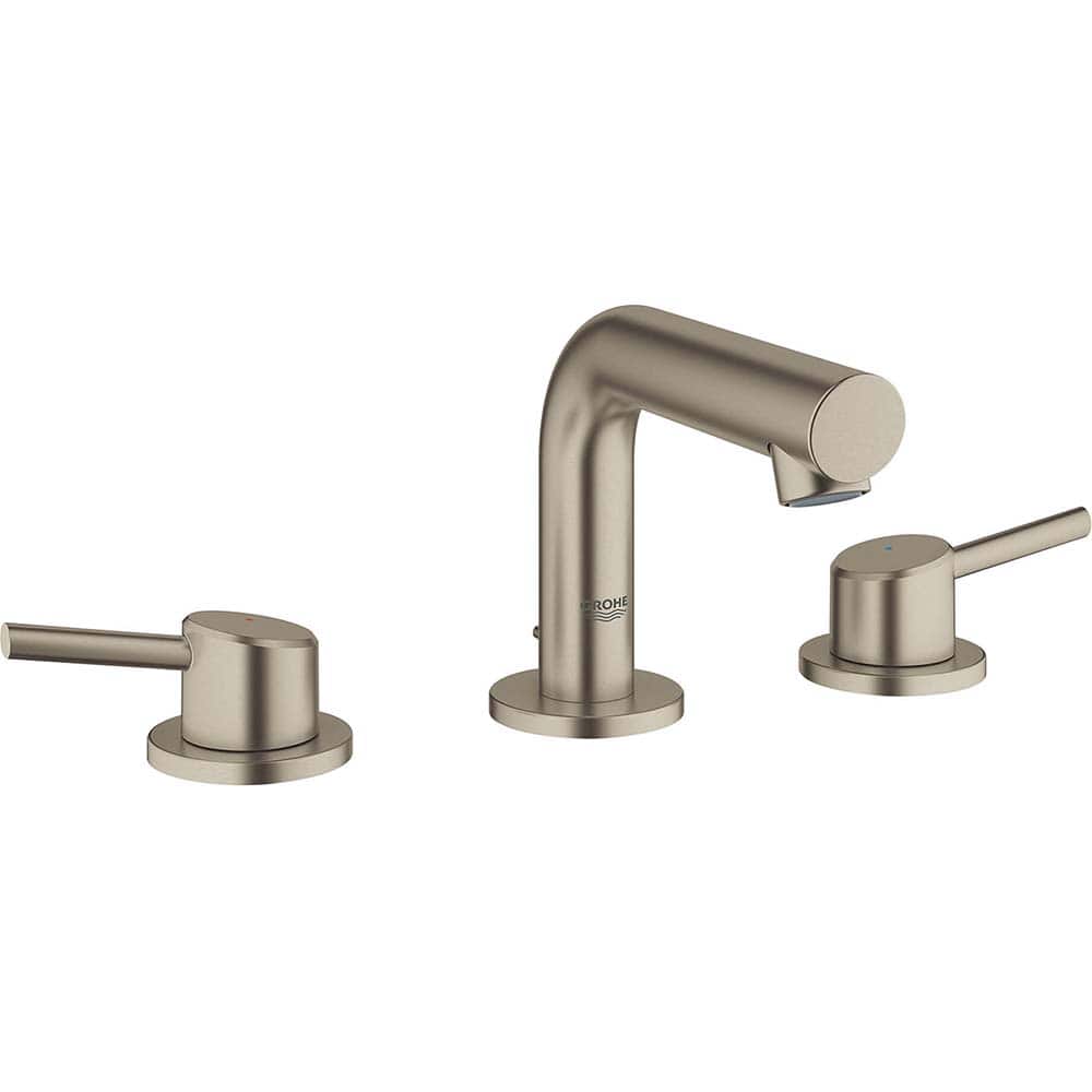 Grohe - Lavatory Faucets; Type: Widespread ; Spout Type: Low Arc ; Design: Lever ; Handle Type: Lever ; Mounting Centers: 8 (Inch); Drain Type: Pop-Up - Exact Tool & Supply