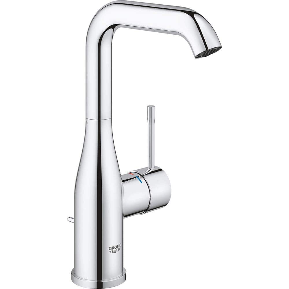 Grohe - Lavatory Faucets; Type: Deck Mount ; Spout Type: High Arc ; Design: Lever ; Handle Type: Lever ; Mounting Centers: Single Hole (Inch); Drain Type: No Drain - Exact Tool & Supply
