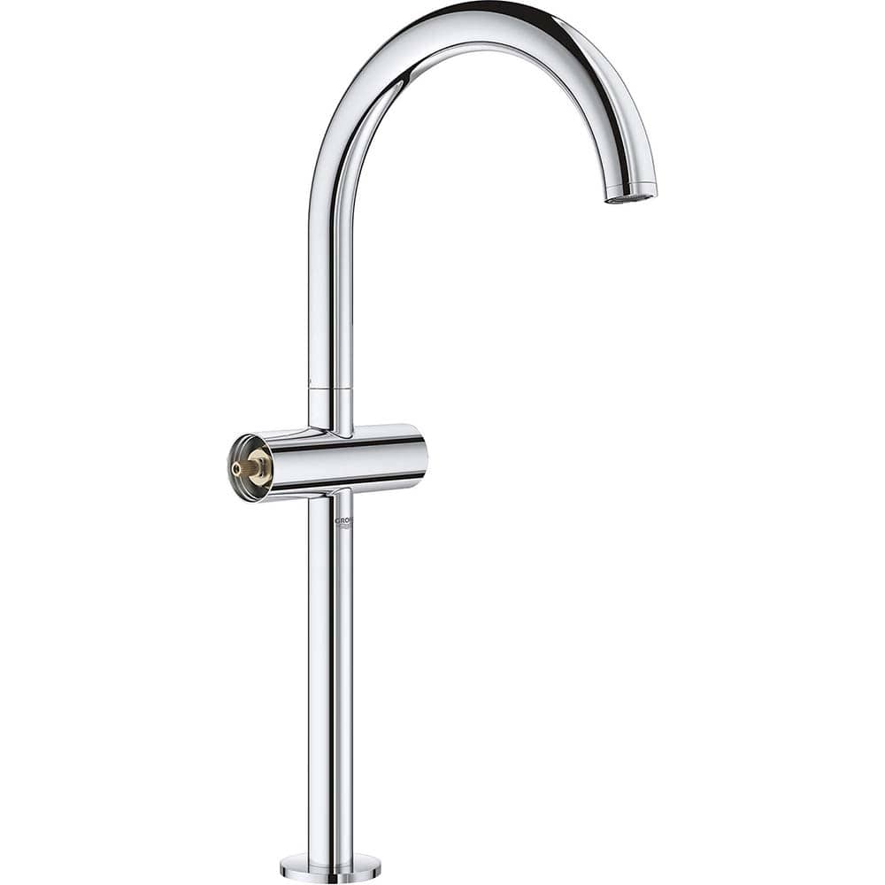 Grohe - Lavatory Faucets; Type: Deck Mount ; Spout Type: High Arc ; Design: Two Handle ; Handle Type: Lever ; Mounting Centers: Single Hole (Inch); Drain Type: No Drain - Exact Tool & Supply