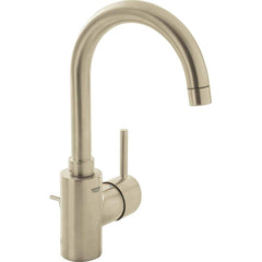 Grohe - Lavatory Faucets; Type: Deck Mount ; Spout Type: Low Arc ; Design: Lever ; Handle Type: Lever ; Mounting Centers: Single Hole (Inch); Drain Type: Pop-Up - Exact Tool & Supply