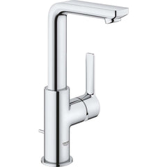 Grohe - Lavatory Faucets; Type: Deck Mount ; Spout Type: High Arc ; Design: Lever ; Handle Type: Lever ; Mounting Centers: Single Hole (Inch); Drain Type: Pop-Up - Exact Tool & Supply