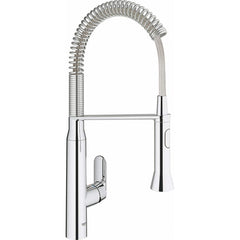 Grohe - Kitchen & Bar Faucets; Type: Pull Down ; Style: Contemporary; Modern; Transitional ; Mount: Deck ; Design: One Handle ; Handle Type: Lever ; Spout Type: High Arc - Exact Tool & Supply