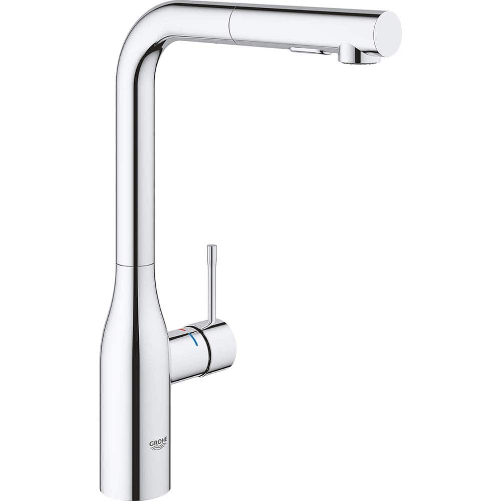 Grohe - Kitchen & Bar Faucets; Type: Pull Out ; Style: Contemporary; Modern; Transitional ; Mount: Deck ; Design: One Handle ; Handle Type: Lever ; Spout Type: Pullout - Exact Tool & Supply
