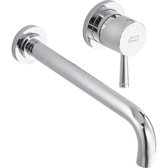 American Standard - Lavatory Faucets; Type: Wall Mount ; Spout Type: Low Arc ; Design: Lever ; Handle Type: Lever ; Mounting Centers: 4 (Inch); Drain Type: Grid - Exact Tool & Supply
