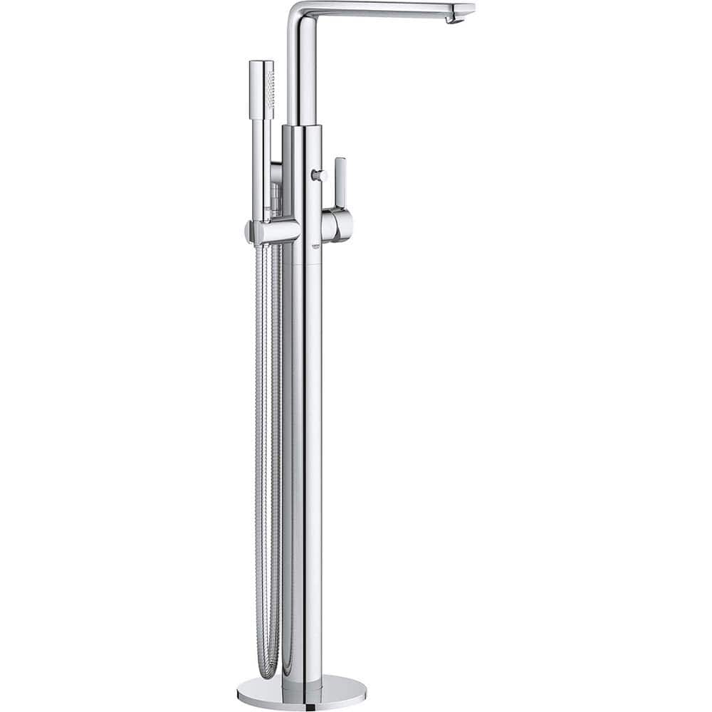 Grohe - Tub & Shower Faucets; Type: Freestanding Bathtub Faucet ; Style: Contemporary; Modern; Transitional ; Design: One Handle ; Material: Metal ; Handle Type: Lever ; Handle Material: Metal - Exact Tool & Supply