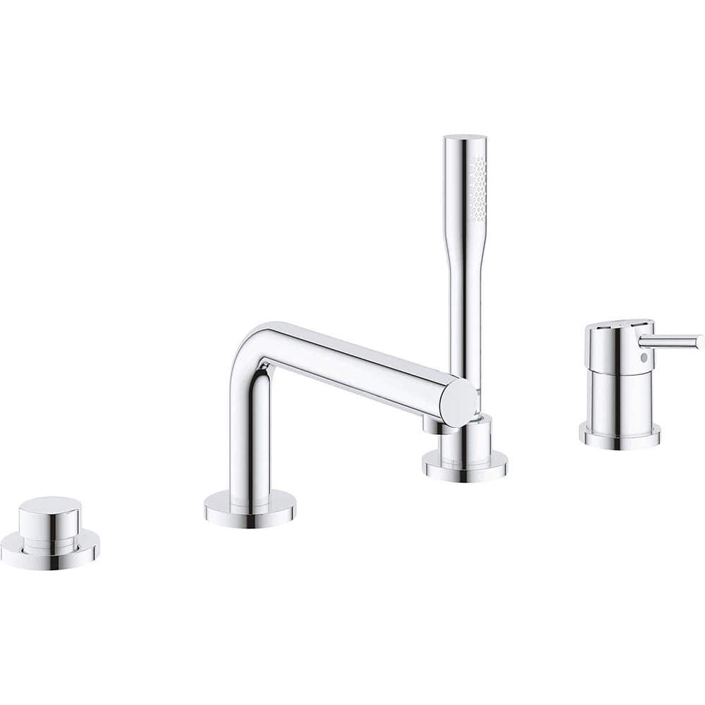 Grohe - Tub & Shower Faucets; Type: Bathtub Faucet with Handshower ; Style: Contemporary; Modern; Transitional ; Design: One Handle ; Material: Metal ; Handle Type: Lever ; Handle Material: Metal - Exact Tool & Supply