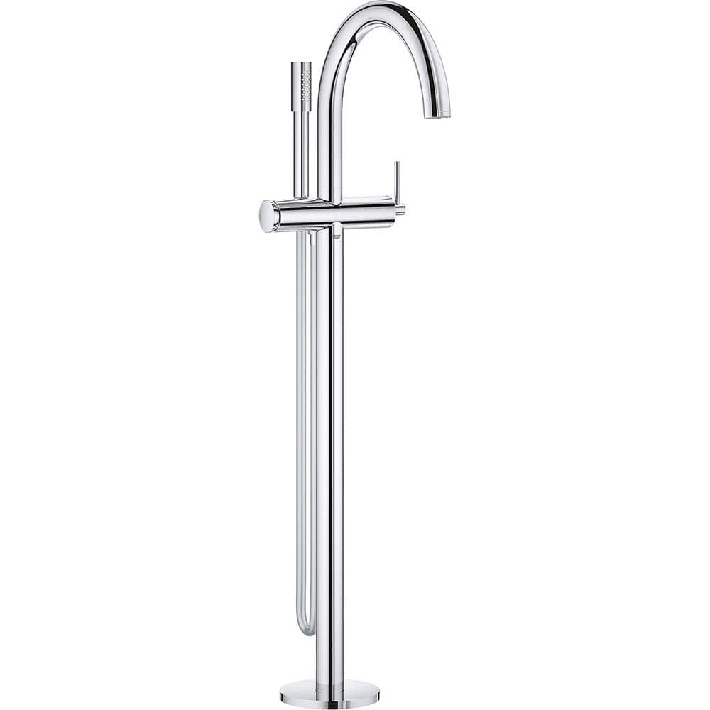 Grohe - Tub & Shower Faucets; Type: Freestanding Bathtub Faucet ; Style: Contemporary; Modern; Transitional ; Design: One Handle ; Material: Metal ; Handle Type: Lever ; Handle Material: Metal - Exact Tool & Supply