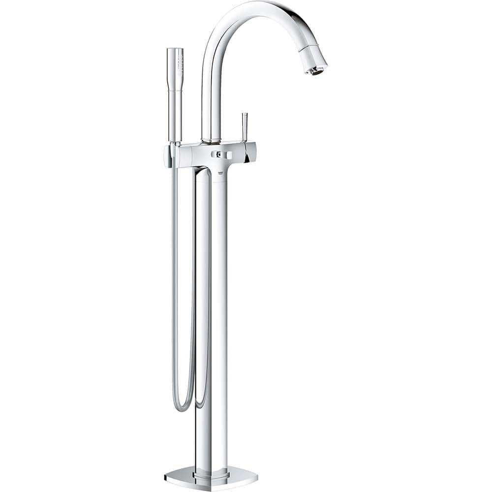 Grohe - Tub & Shower Faucets; Type: Freestanding Bathtub Faucet ; Style: Contemporary; Modern; Transitional ; Design: One Handle ; Material: Metal ; Handle Type: Lever ; Handle Material: Metal - Exact Tool & Supply