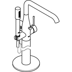 Grohe - Tub & Shower Faucets; Type: Freestanding Bathtub Faucet ; Style: Contemporary; Modern; Transitional ; Design: One Handle ; Material: Metal ; Handle Type: Lever ; Handle Material: Metal - Exact Tool & Supply