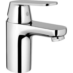 Grohe - Lavatory Faucets; Type: Deck Mount ; Spout Type: Low Arc ; Design: Lever ; Handle Type: Lever ; Mounting Centers: Single Hole (Inch); Drain Type: No Drain - Exact Tool & Supply