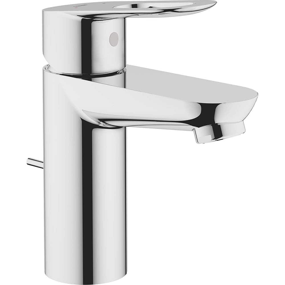 Grohe - Lavatory Faucets; Type: Deck Mount ; Spout Type: Low Arc ; Design: Lever ; Handle Type: Lever ; Mounting Centers: Single Hole (Inch); Drain Type: Pop-Up - Exact Tool & Supply
