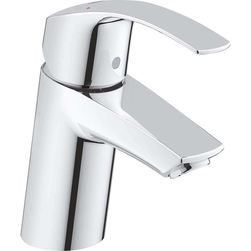 Grohe - Lavatory Faucets; Type: Deck Mount ; Spout Type: Low Arc ; Design: Lever ; Handle Type: Lever ; Mounting Centers: Single Hole (Inch); Drain Type: No Drain - Exact Tool & Supply
