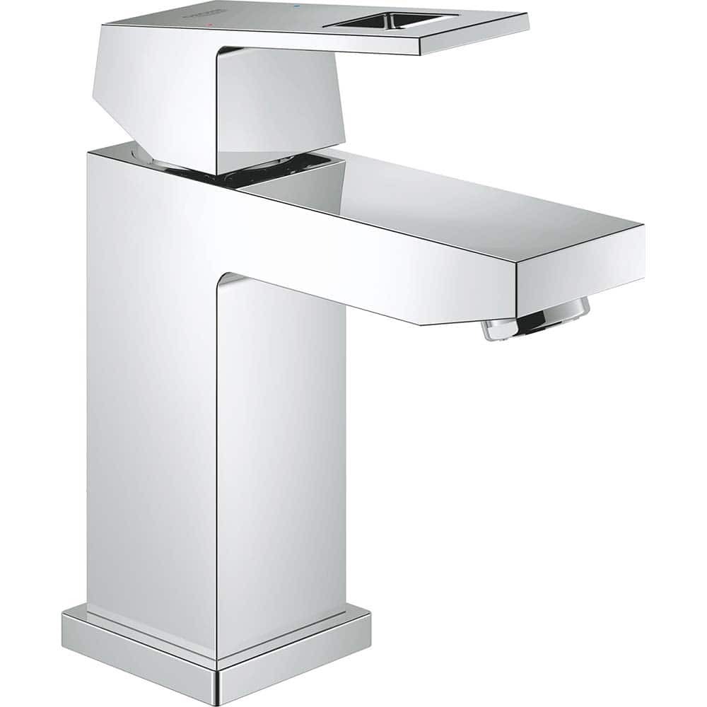 Grohe - Lavatory Faucets; Type: Deck Mount ; Spout Type: Low Arc ; Design: Lever ; Handle Type: Lever ; Mounting Centers: Single Hole (Inch); Drain Type: No Drain - Exact Tool & Supply