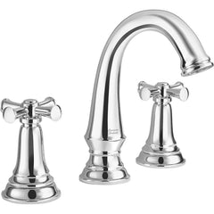American Standard - Lavatory Faucets; Type: Widespread ; Spout Type: High Arc ; Design: Two Handle ; Handle Type: Cross ; Mounting Centers: 8 (Inch); Drain Type: Pop-Up - Exact Tool & Supply
