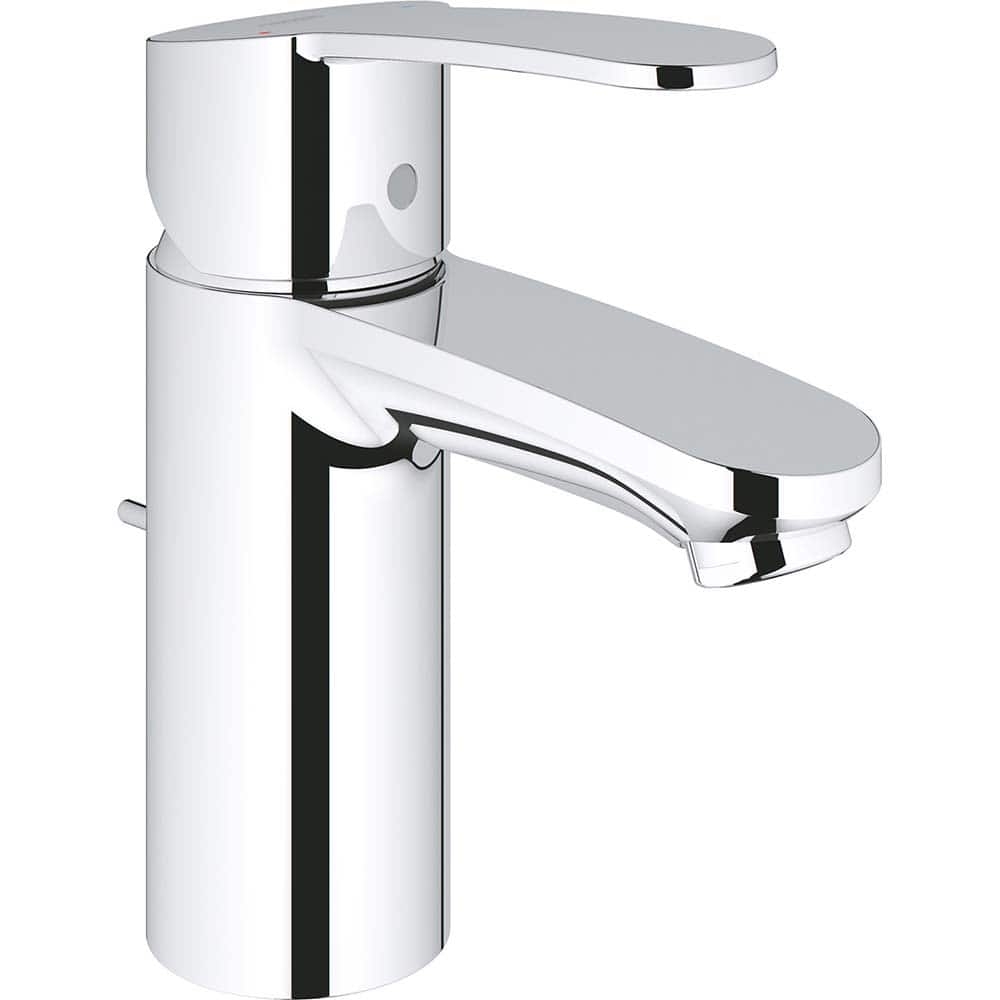 Grohe - Lavatory Faucets; Type: Deck Mount ; Spout Type: Low Arc ; Design: Lever ; Handle Type: Lever ; Mounting Centers: Single Hole (Inch); Drain Type: Pop-Up - Exact Tool & Supply
