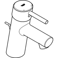 Grohe - Lavatory Faucets; Type: Deck Mount ; Spout Type: Standard ; Design: Lever ; Handle Type: Lever ; Mounting Centers: Single Hole (Inch); Drain Type: Pop-Up - Exact Tool & Supply